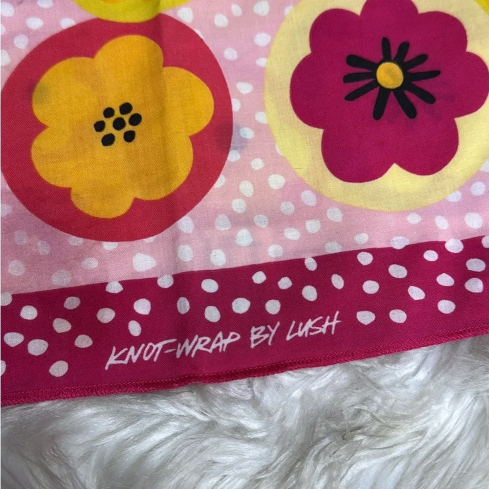 Lush Knot-Wrap Set of 5 All Different Floral Colorful Eco Friendly Wrapping